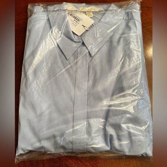 NWT TED BAKER LONDON Stripe Peplum Button-Up Shirt Women's SIZE 3 (US8-10) - Picture 15 of 15